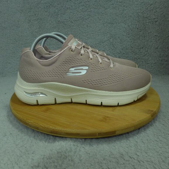 Skechers Arch Fit Big Appeal Pink Mauve Running Shoes Woman's Size 10 149057 - Picture 1 of 10
